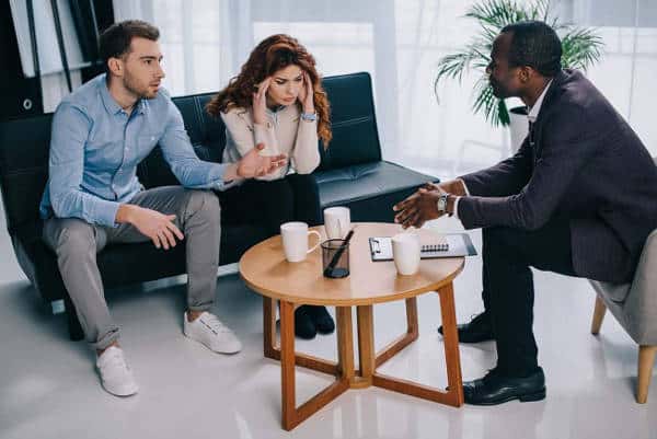 couple at mediation